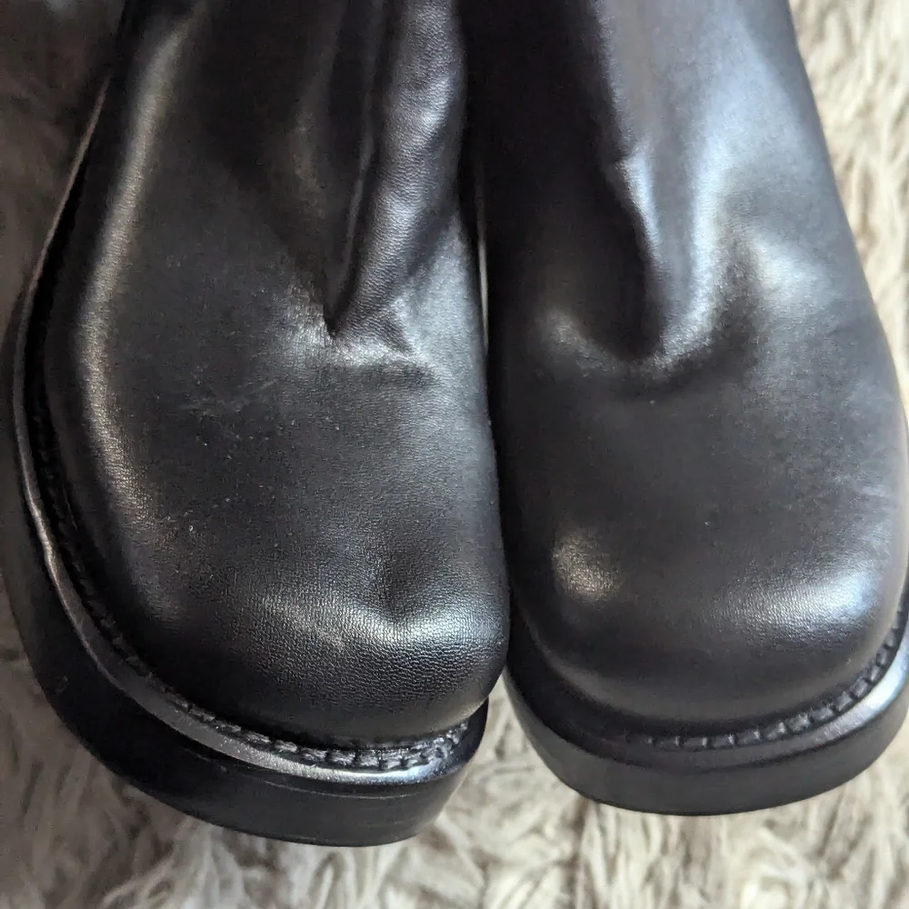 NWOT Jeffrey Campbell Reflect Thigh High Platform Boots in Black